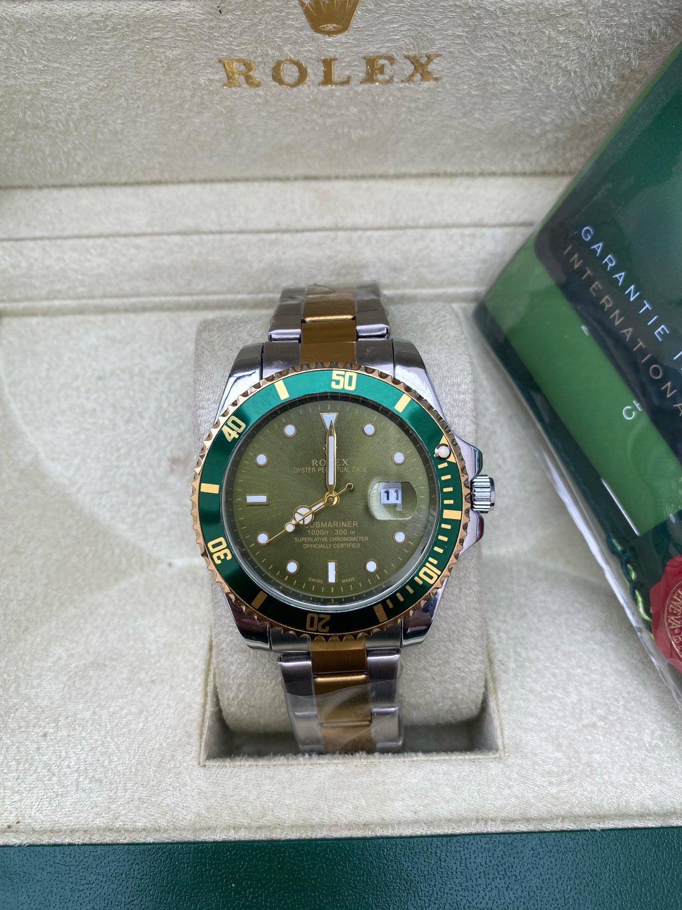 Rolex Submariner Date Two-Tone Green