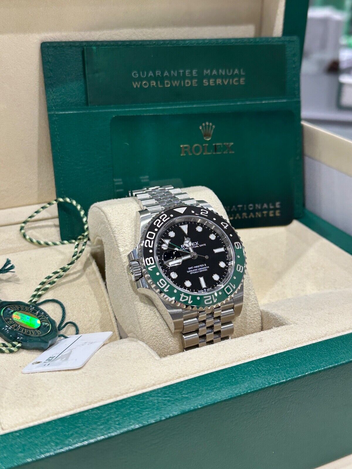 Rolex GMT Master 2 - Sprite Green and Black Bezel  (Super Clone)