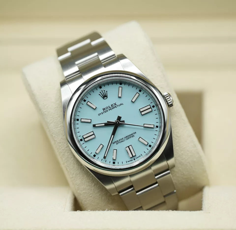 Rolex Oyster Perpetual (Turquoise Blue Dial) - "Tiffany Blue"
