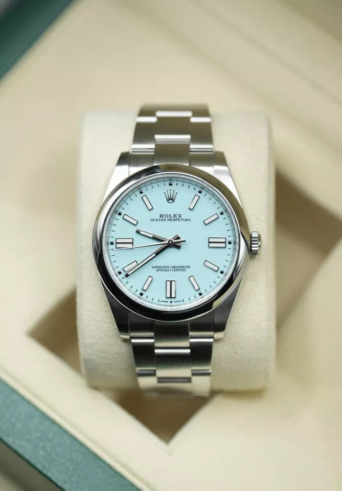 Rolex Oyster Perpetual (Turquoise Blue Dial) - "Tiffany Blue"