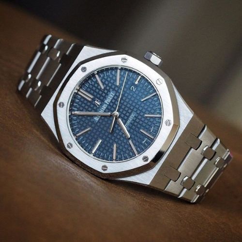 Audemars Piguet (AP) Royal Oak Jumbo Extra-Thin 50th Anniversary - Blue Dial